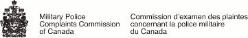 Military Police Complaints Commission of Canada / Sélection de la langue - Commission d’examen des plaintes concernant la police militaire du Canada