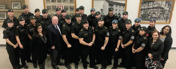 visite de sensibilisation à l’Académie de la police militaire des Forces canadiennes, Borden (Ontario)