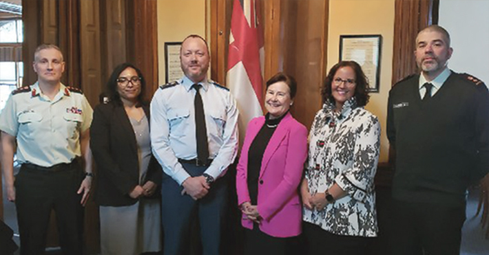 Participants at the bi-annual meeting of the Canadian Forces Provost Marshal and the Commission