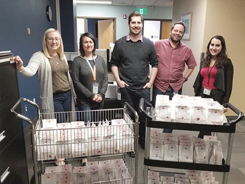 Delivery of Candy Grams at the Commission