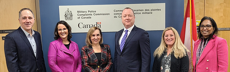Participants à la rencontre annuelle 2022 de la Commission d’examen des plaintes concernant la police militaire et du Grand Prévôt des Forces canadiennes