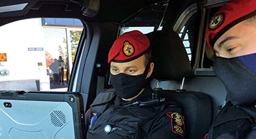 Military Police members on duty