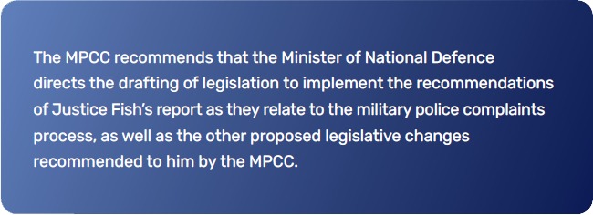 the year in review in numbers for the Operations section of the Military Police Complaints Commission of Canada